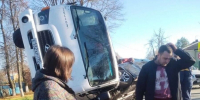 В Подмосковье при массовом ДТП ассенизационная цистерна раздавила Lada - Вести Подмосковья
