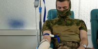 Военнослужащие Росгвардии в ЛНР пополнили банк донорской крови для пострадавших от атак украинских БПЛА - Росгвардия