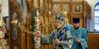 Митрополит Воронежский и Лискинский Леонтий, глава Воронежской митрополии, посетил с архипастырским визитом приход Покровского храма поселка Отрадное.. - Новоусманский муниципальный район