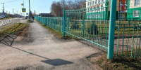 В селе Языково завершилось обустройство безопасного тротуара у школы - Единая Россия