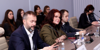 На фото – министр архитектуры, градостроительства и комплексного развития территории Челябинской области Ольга Никитина приняла участие в дискуссиях. Фотографии предоставил организатор мероприятия – Минстрой РФ, www.minstroyrf.gov.ru, Изображение. - Правительство Челябинской области
