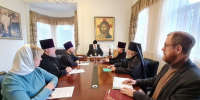Митрополит Корнилий возглавил рабочую встречу в епархиальном управлении - Архангельская епархия