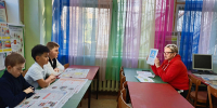 Юбилейная сельская библиотека. Урок безопасности "Дорожная азбука". - Щекинская МЦБ