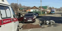 В Челябинской области пенсионер на Lifan врезался в мотоцикл, байкер погиб - Pchela.News