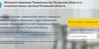 Интернет-приёмная правительства Псковской области временно недоступна - Псковская правда