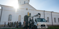 В Казанско-Богородицком монастыре освятили мозаичную икону святителя Иоанна Златоуста - Альметьевская Епархия