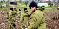 Кадеты Росгвардии внесли свой вклад в благоустройство берегов Кемерова - Росгвардия