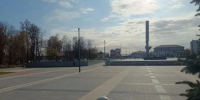 В Людинове продолжается благоустройство площади Победы - Калужский перекрёсток