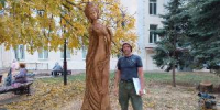 Житель Ростовской области превращает древесные стволы в произведения искусства - Azov.DonDay.Ru