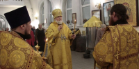 Епископ Глазовский и Игринский Виктор возглавил богослужение в Спасо-Преображенском кафедральном соборе г. Глазова накануне дня памяти святых отцев VII Вселенского собора - Глазовская Епархия