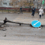 В Омске автомобиль разрушил островок безопасности рядом со школой № 15 - ИА Новый Омск