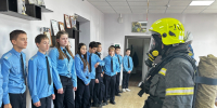 Экскурсия в пожарную часть Похвистневского района - Центр по делам гражданской обороны, пожарной безопасности и чрезвычайным ситуациям