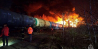 Открытое горение ликвидировали после схода вагонов на Урале - M24.Ru