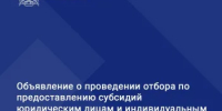 Министерство экономического развития Ростовской области объявляет о проведении отбора среди  юридических лиц (за исключением некоммерческих организаций, являющихся государственными (муниципальными) учреждениями) и индивидуальных предпринимателей по предоставлению субсидий в целях государственной поддержки общественных инициатив и проектов, направленных на развитие туристской инфраструктуры. - Морозовский район