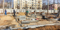 В сквере Надежды в Кирове обустраивают пешеходные зоны - Свойкировский.рф