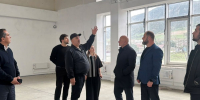 Партийный десант «Единой России» проверил ход строительства нового корпуса гимназии № 35 в Ленинкенте - Единая Россия