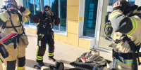 В спорткомплексе «Илем» п. Урмары прошли пожарно‑тактические учения. - МЧС Чувашской Республики