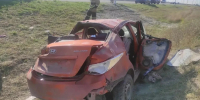 В Белогорском районе Hyundai врезался в столб и опрокинулся: пострадал ребенок - Комсомольская правда