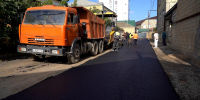 На улице Гончарова укладывают первый слой асфальта - Администрация г. Дербент