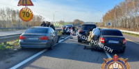 В Тульской области четыре автомобиля столкнулись на трассе М-4 «Дон» - ТК Первый Тульский