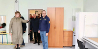 Олег Мельниченко проинспектировал ход капремонта поликлиники Кузнецкой детской больницы - Пенза-Обзор