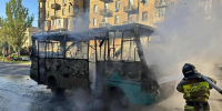Сотрудники МЧС России потушили пожар в центре Донецка - МЧС России