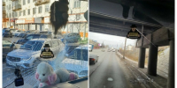 Последствия падения льда / Фото: "Инцидент Барнаул" - ИА Амител