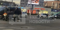 На улице Советской произошло ДТП с участием легового автомобиля и мотоцикла - ИА Тульские новости