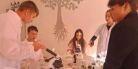 Школьники Хрустальненской школы исследовали мир микроорганизмов на «Умных каникулах» - Министерство образования