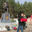 В п. Милюгановский Ульяновского благочиния на воинском мемориале торжественно захоронили останки советских воинов, которые погибли, защищая нашу землю - Козельская епархия