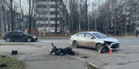 Под колеса иномарки в Сыктывкаре попали два подростка на электровелосипеде - Bnkomi.Ru