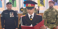 В Перми сотрудник Росгвардии принял участие в торжественном принятии клятвы кадета - Росгвардия
