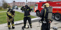 Вологодские специалисты отработали действия по ликвидации условного пожара в торговом центре - Правительство Вологодской области