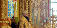 Архиерейское богослужение в Троицком кафедральном соборе г. Щигры. - Щигровская епархия