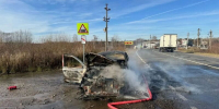 В Зуевском районе сгорела “Лада Калина” 6 В Зуевском районе сгорела “Лада Калина” - VyatkaKirov.Ru