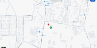 фрагмент карты Google Maps с красным маркером и зелёной отметкой, видны улицы ул. Котовского и ул. Спортивная и ближайшие ориентиры - 168.Ru