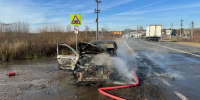 На трассе под Кирово-Чепецком легковушка сгорела прямо на глазах у хозяина - Prochepetsk.ru