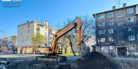 Подрядчик выполнил 70% работ на участке коллектора по ул. Свердлова и переходит в следующий квартал. - Администрация г. Шадринска