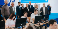 В Центре общественного наблюдения были организованы сбор и анализ информации с участков, видеонаблюдение за ходом голосования и взаимодействие с территориальными штабами и общественными наблюдателями. Фото cap.ru - Наблюдение без слепых зон:  Векторы развития - Газета Грани