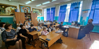 Клирик Вознесенского благочиния провёл беседу с учениками школы села Криуша - Выксунская епархия