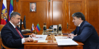 Фёдор Щукин встретился с мэром Махачкалы Джамбулатом Салавовым - Министерство сельского хозяйства