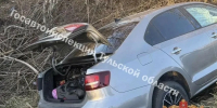 Под Тулой на трассе М-4 «Дон » Volkswagen Jetta вылетел в кювет - ТК Первый Тульский