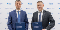 Генеральный директор &quotГазпромнефть-Ангара&quot Максим Федоров и ректор ИРНИТУ Михаил Корняков Пресс-служба &quotГазпромнефть-Ангара&quot - IrkutskMedia.Ru