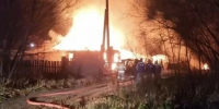 Зарево пожара осветило утреннее небо над Долинском - CitySakh.Ru