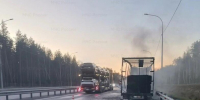 На трассе М-12 во Владимирской области потушили горящий грузовик - Владимирские Ведомости