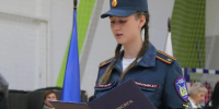 Сотрудники МЧС России приняли участие в церемонии присяги первокурсников Зауральского правоохранительного колледжа - МЧС