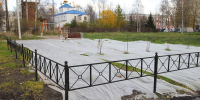 В Северодвинске завершают благоустройство территории близ храма святителя Николая Чудотворца - Единая Россия