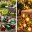 Пустые стеклянные бутылки - бесценный материал для дачных переделок: сложил по кругу, залил гипсом — и уличный стол-светильник готов - Progorod33.Ru