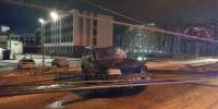 Легковушка протаранила опору освещения в Томске - ГТРК Томск