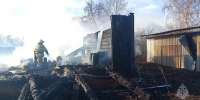 В Золотухинском районе  Курской области костёр спалил сарай - Городские Известия
